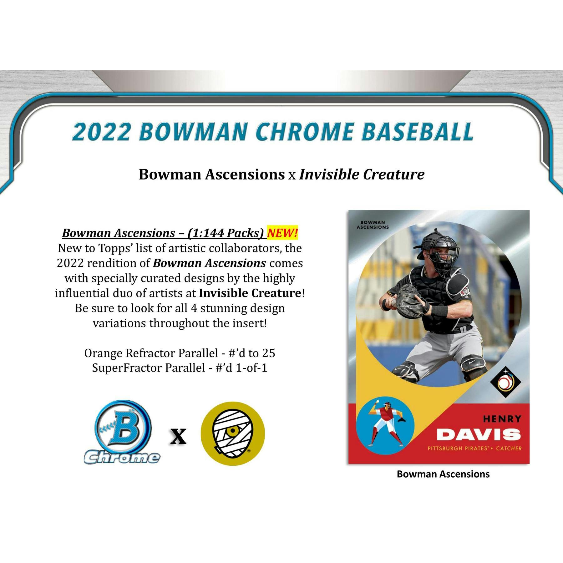2022 Bowman Chrome Baseball Hobby Box
