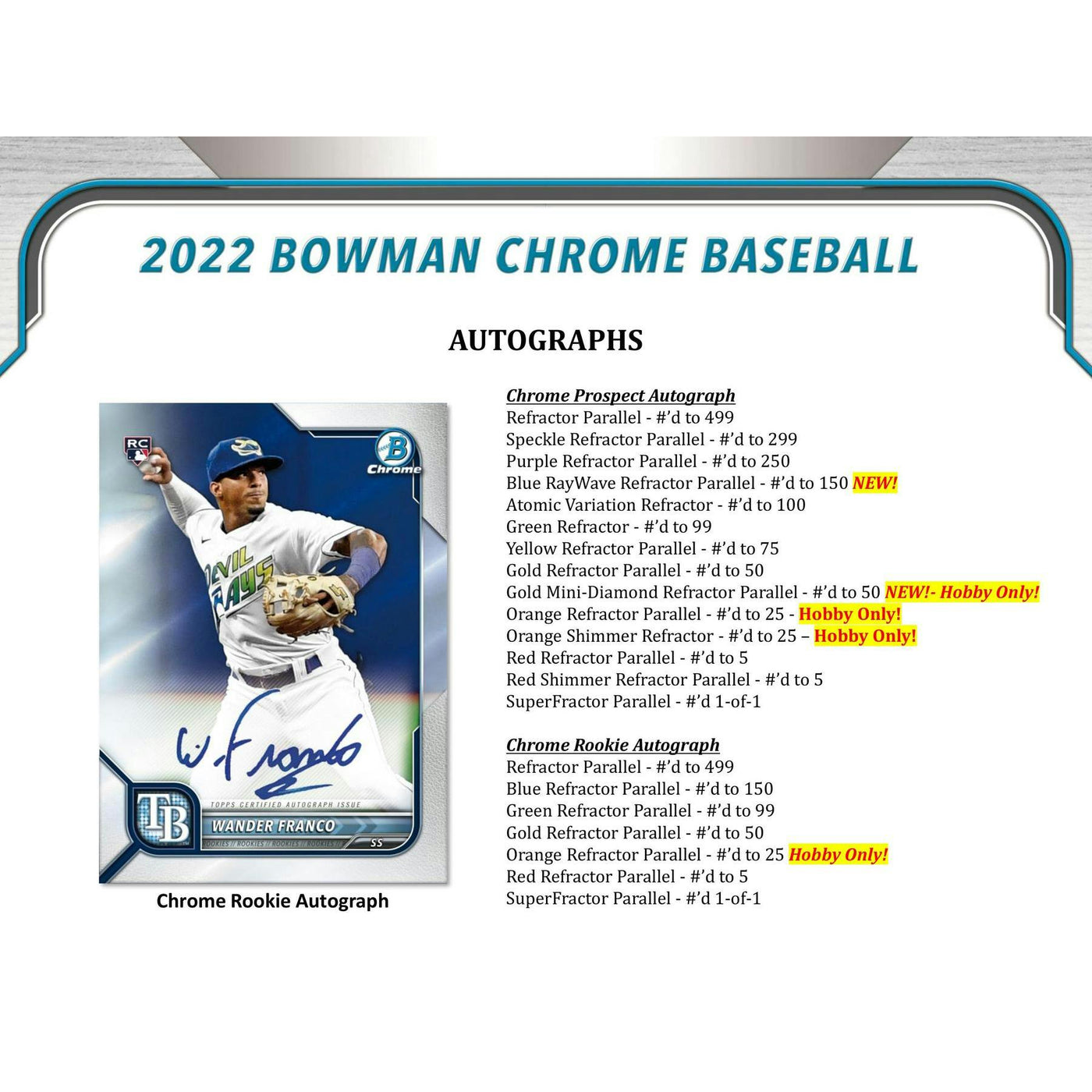 2022 Bowman Chrome Baseball Hobby 12-Box Case