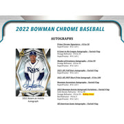2022 Bowman Chrome Baseball Hobby Box