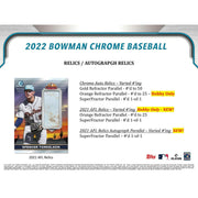 2022 Bowman Chrome Baseball Hobby Box