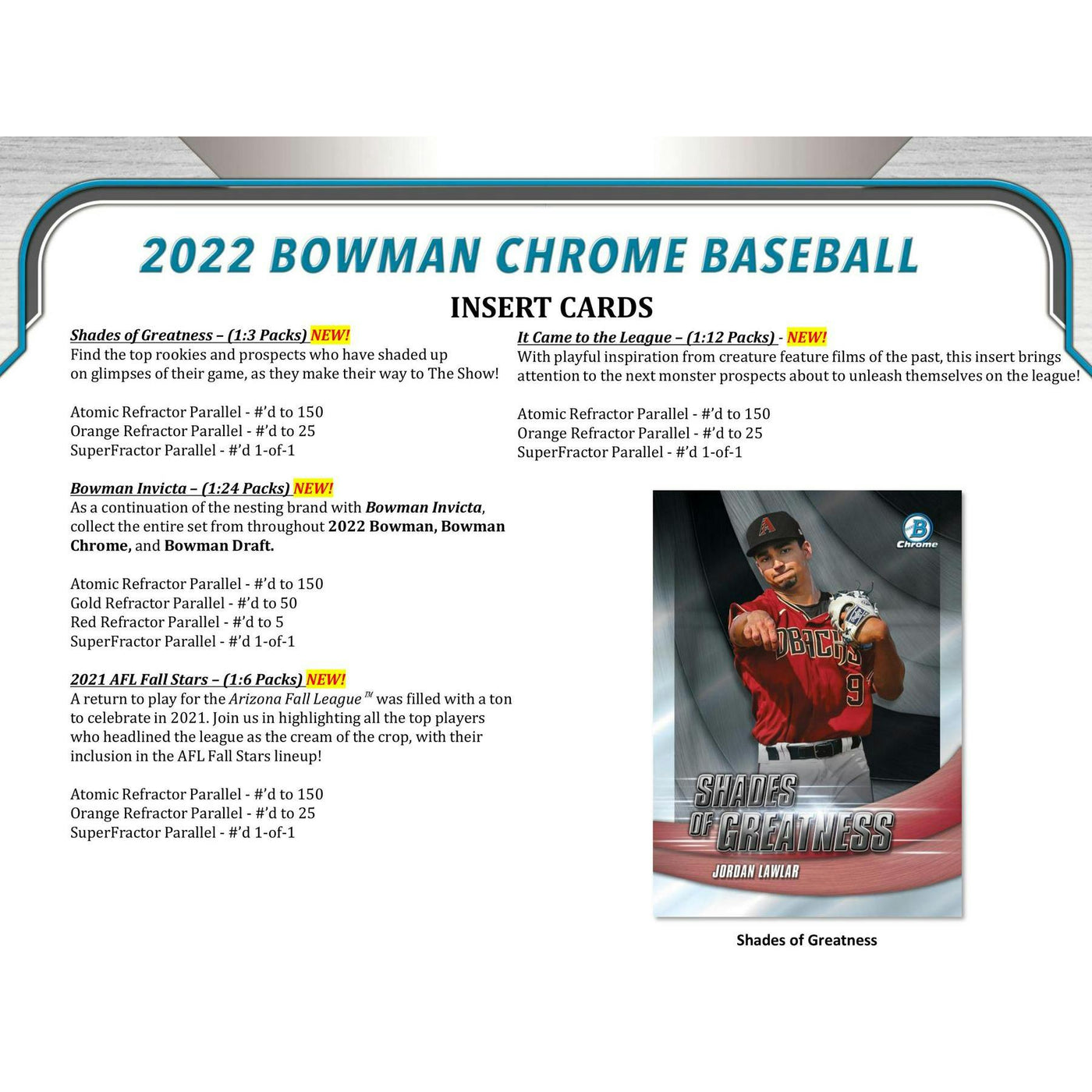 2022 Bowman Chrome Baseball LITE 16-Box Case