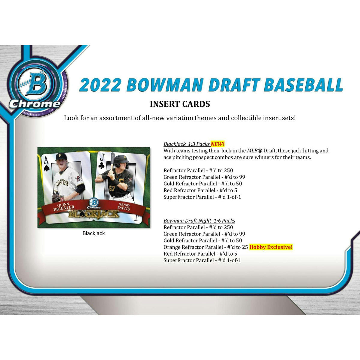 2022 Bowman Draft Baseball Hobby Jumbo 8-Box Case