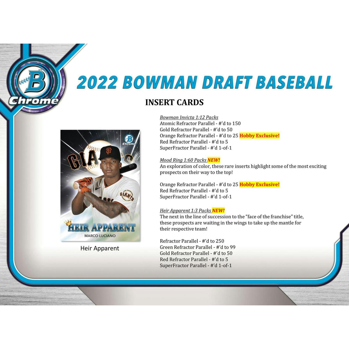 2022 Bowman Draft Baseball Hobby Jumbo Pack