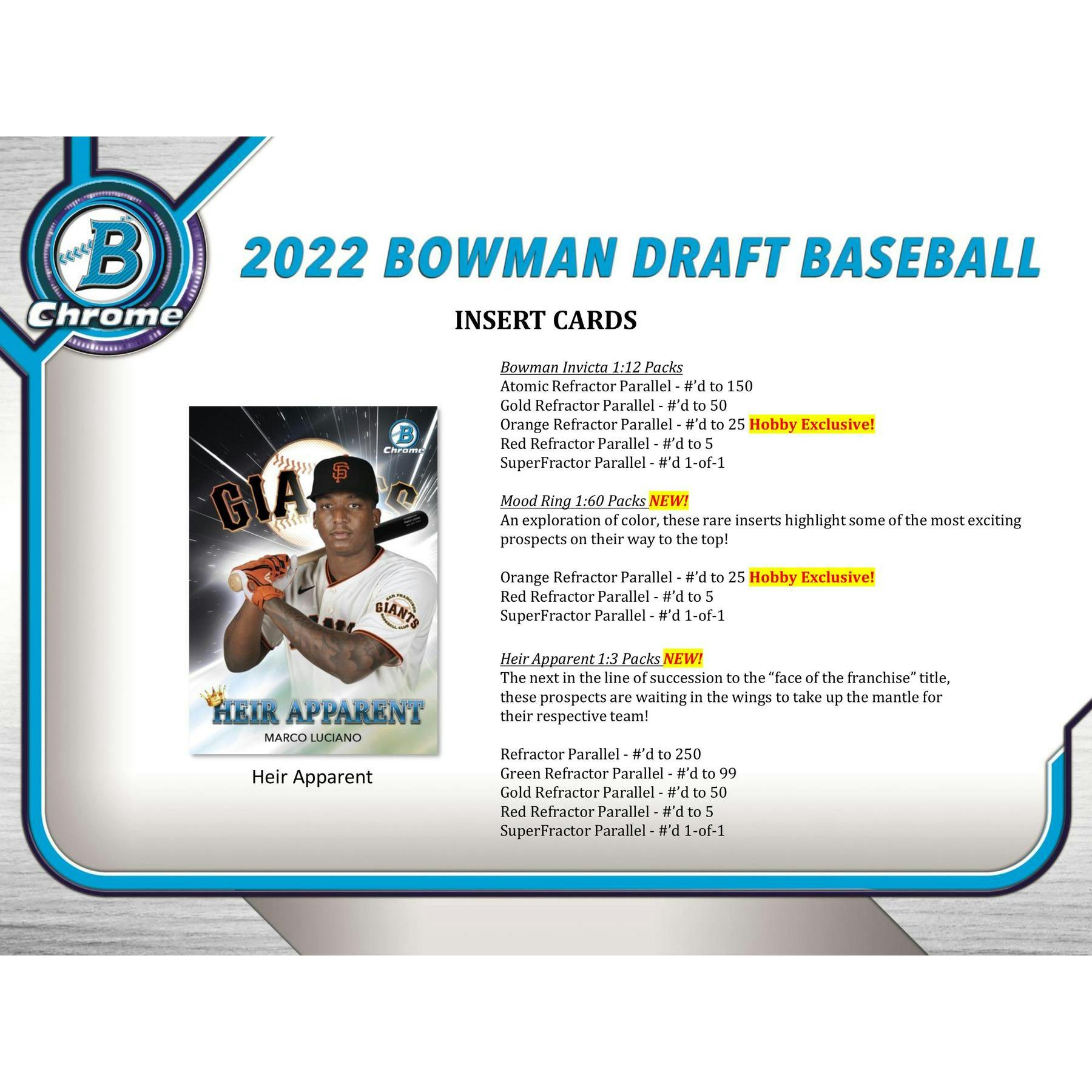 2022 Bowman Draft Baseball Hobby Jumbo Box