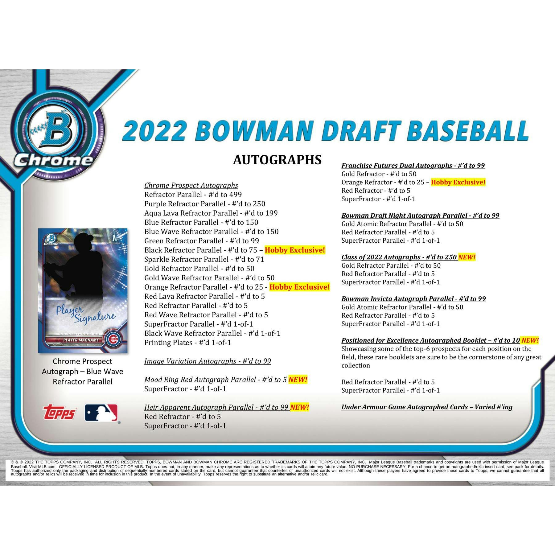 2022 Bowman Draft Baseball Hobby Jumbo Pack