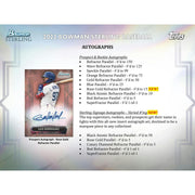2022 Bowman Sterling Baseball Hobby Box