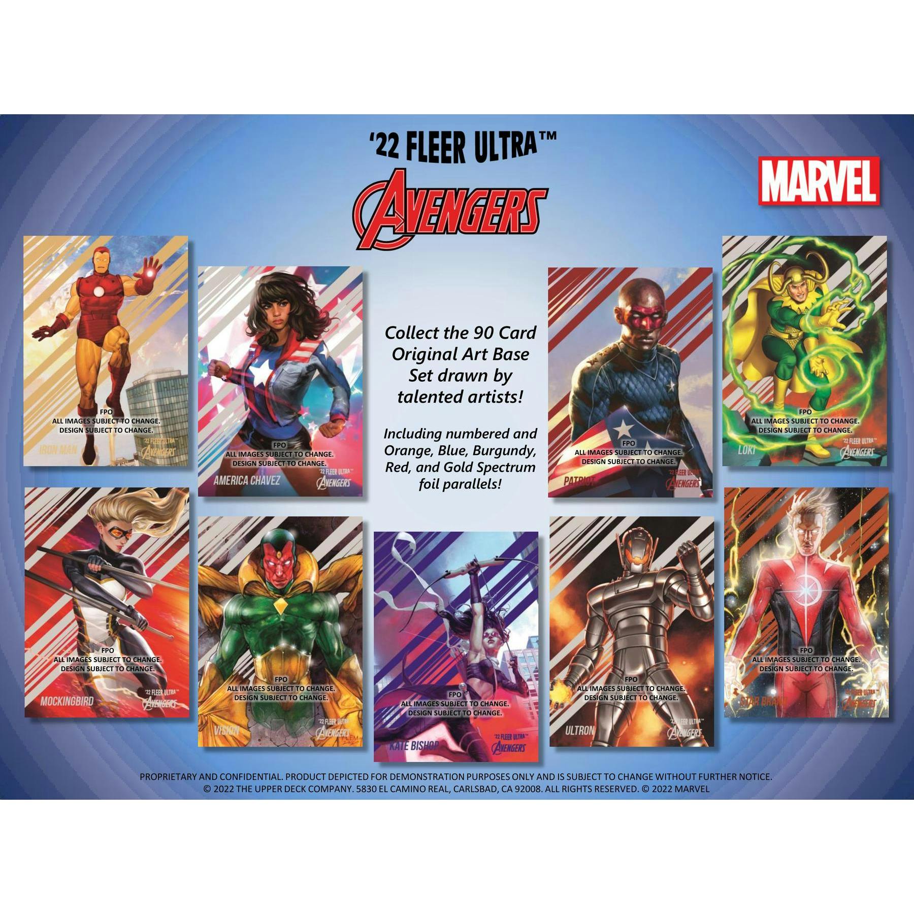 2022 Upper Deck Marvel Fleer Ultra Avengers Hobby 12-Box Case