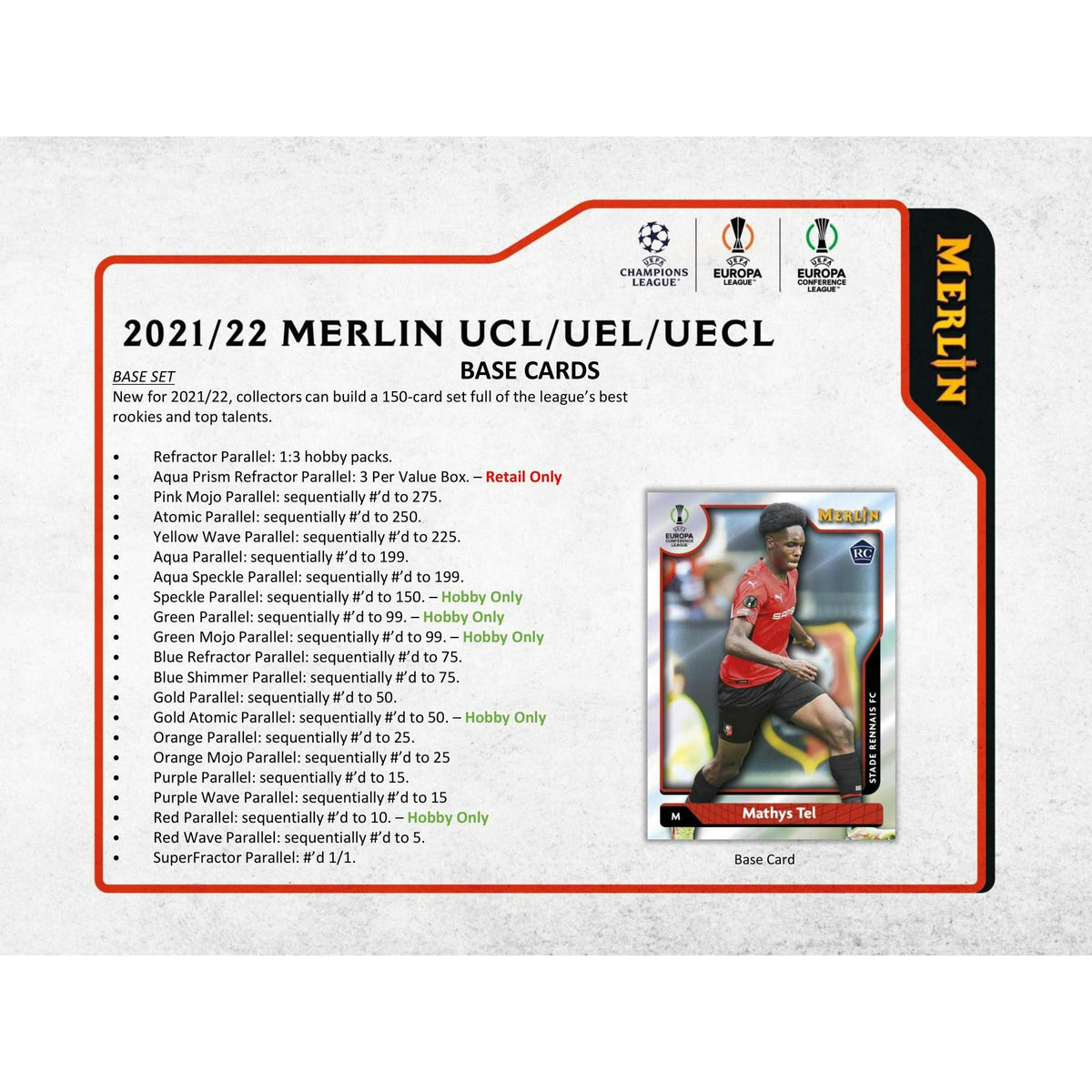 2021/22 Topps UEFA Champions League Merlin Chrome Soccer Hobby Box
