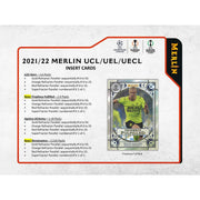 2021/22 Topps UEFA Champions League Merlin Chrome Soccer Hobby 12-Box Case