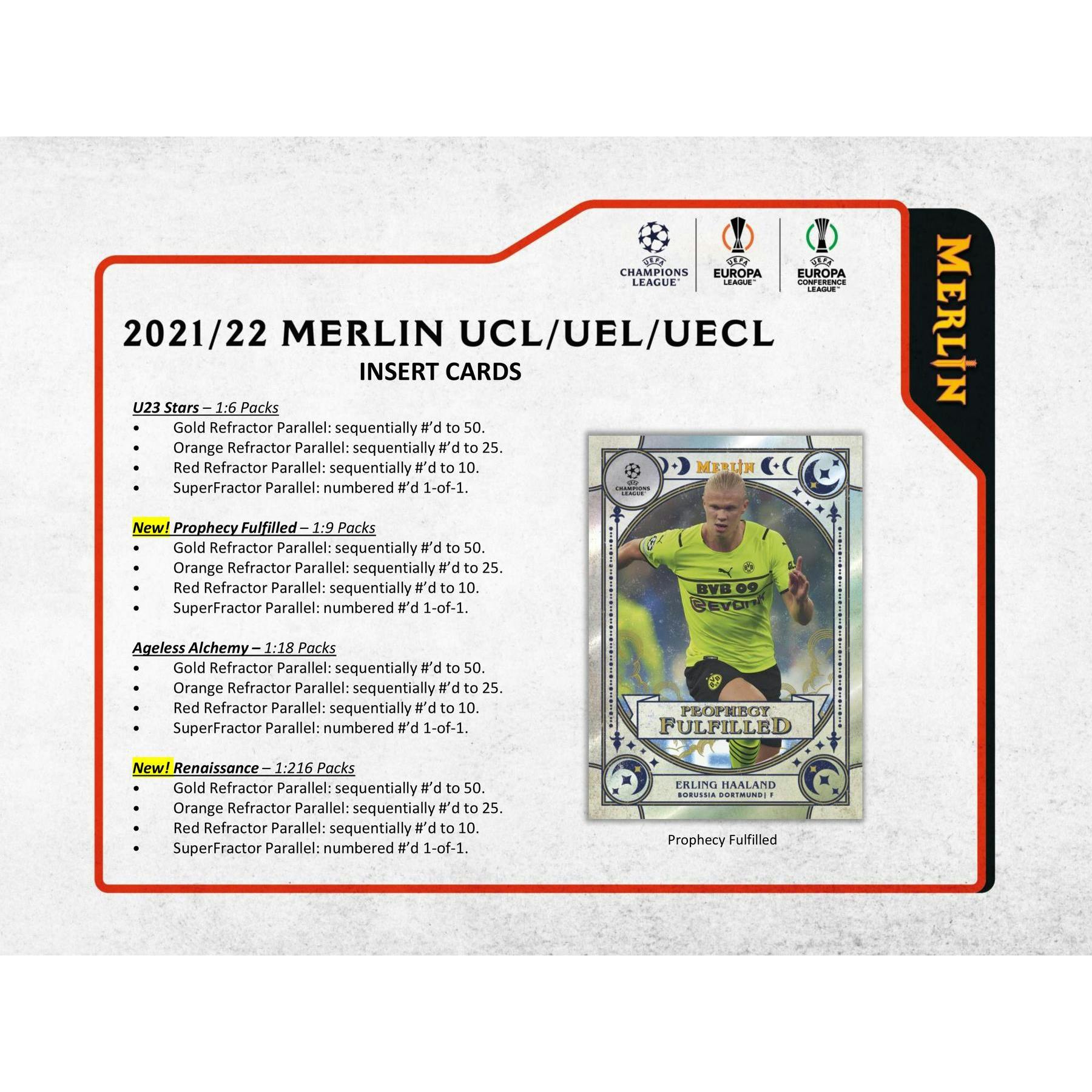 2021/22 Topps UEFA Champions League Merlin Chrome Soccer Hobby Box