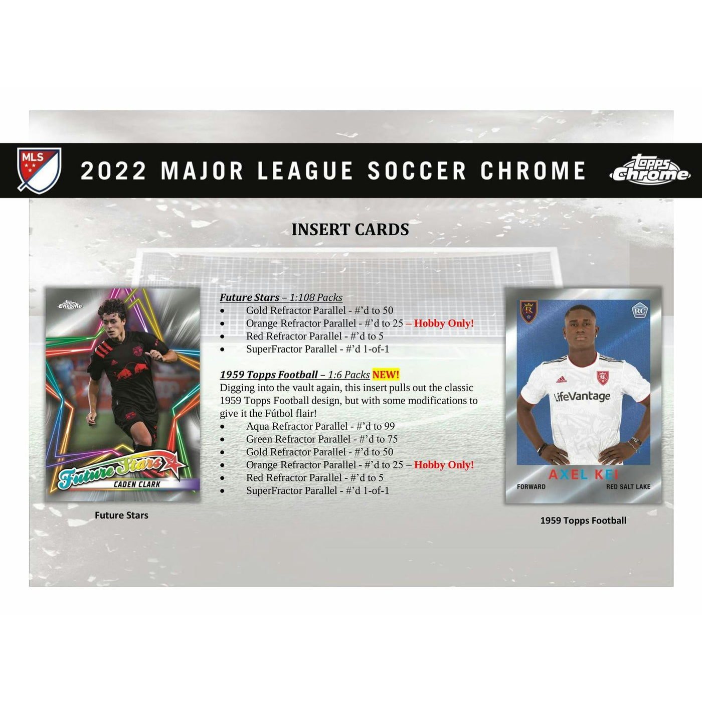 2022 Topps Chrome MLS Major League Soccer Hobby Box (Reed Buy)