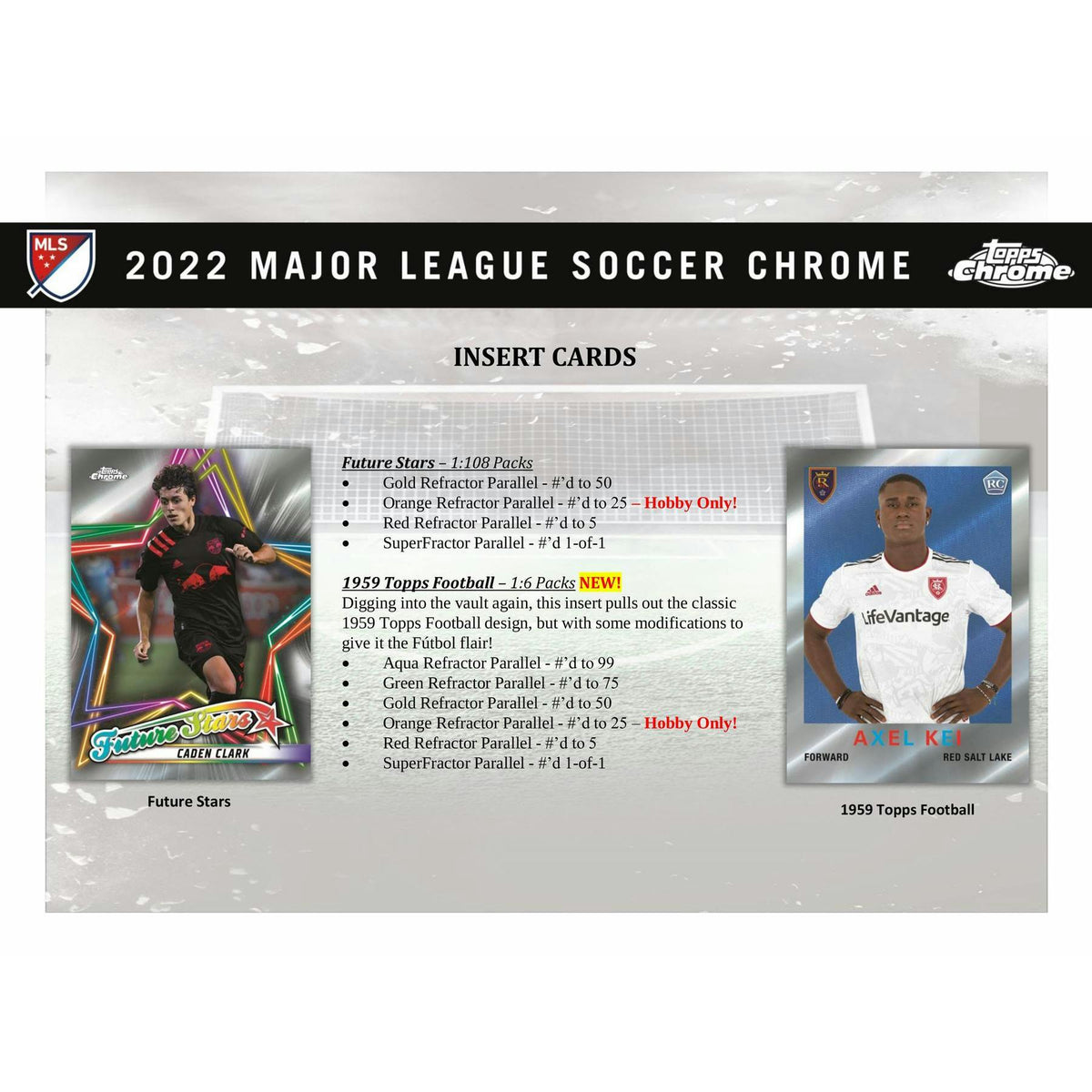 2022 Topps Chrome MLS Major League Soccer Hobby Box (Reed Buy)