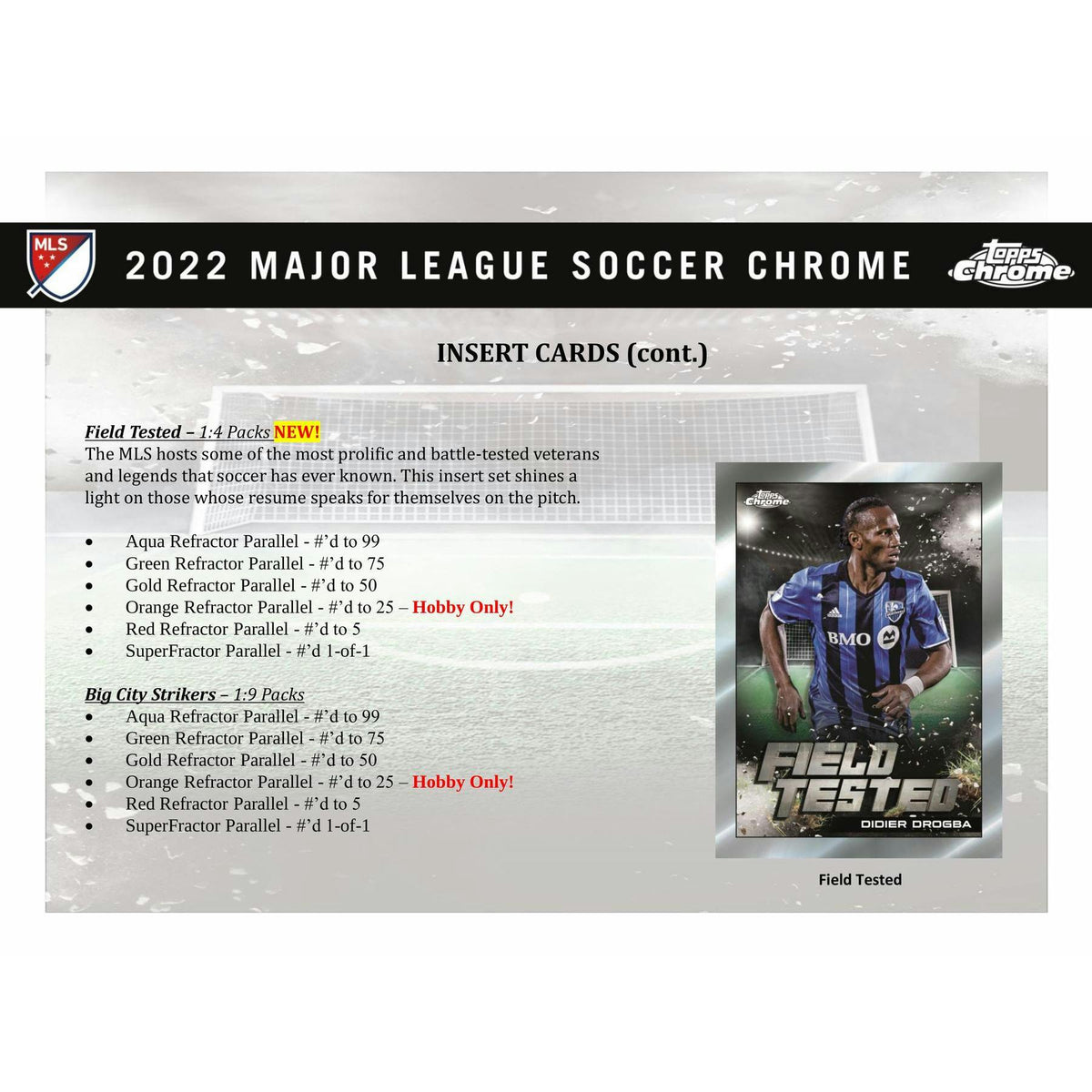 2022 Topps Chrome MLS Major League Soccer Hobby Box (Reed Buy)