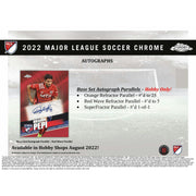 2022 Topps Chrome MLS Major League Soccer Hobby Box (Reed Buy)