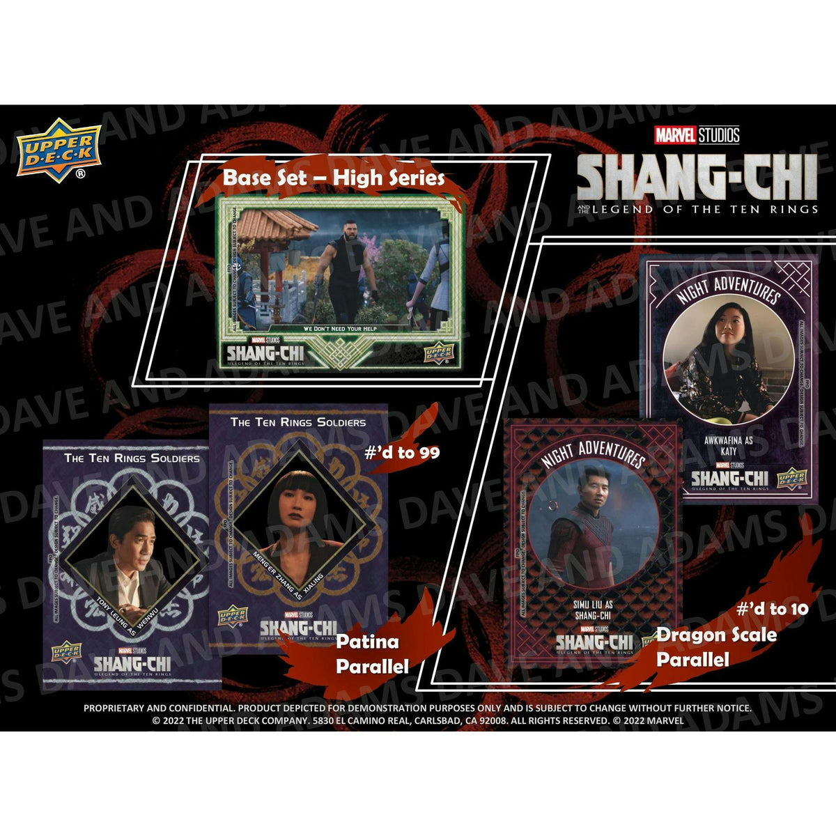 2023 Upper Deck Marvel Studios Shang-Chi and the Legend of the Ten Rings Hobby 12-Box Case