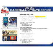 2022 Topps Update Series Baseball Hobby Jumbo Box