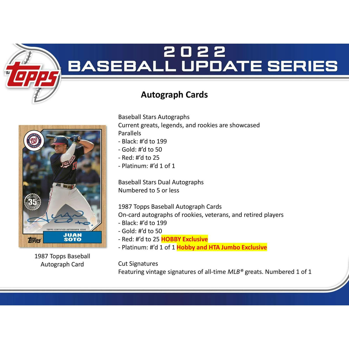 2022 Topps Update Series Baseball Hobby Box