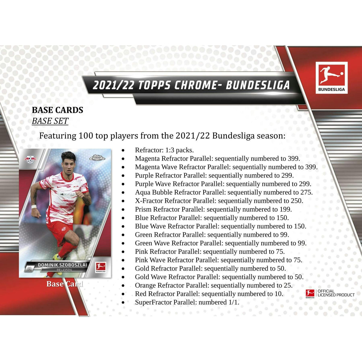 2021/22 Topps Chrome Bundesliga Soccer Hobby Pack