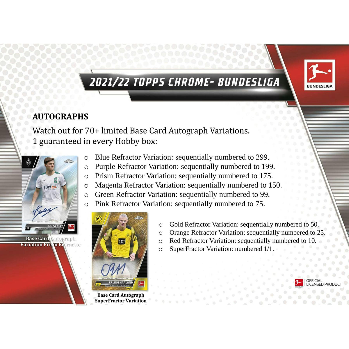 2021/22 Topps Chrome Bundesliga Soccer Hobby Pack