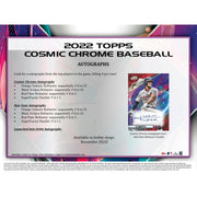 2022 Topps Cosmic Chrome Baseball Hobby Box