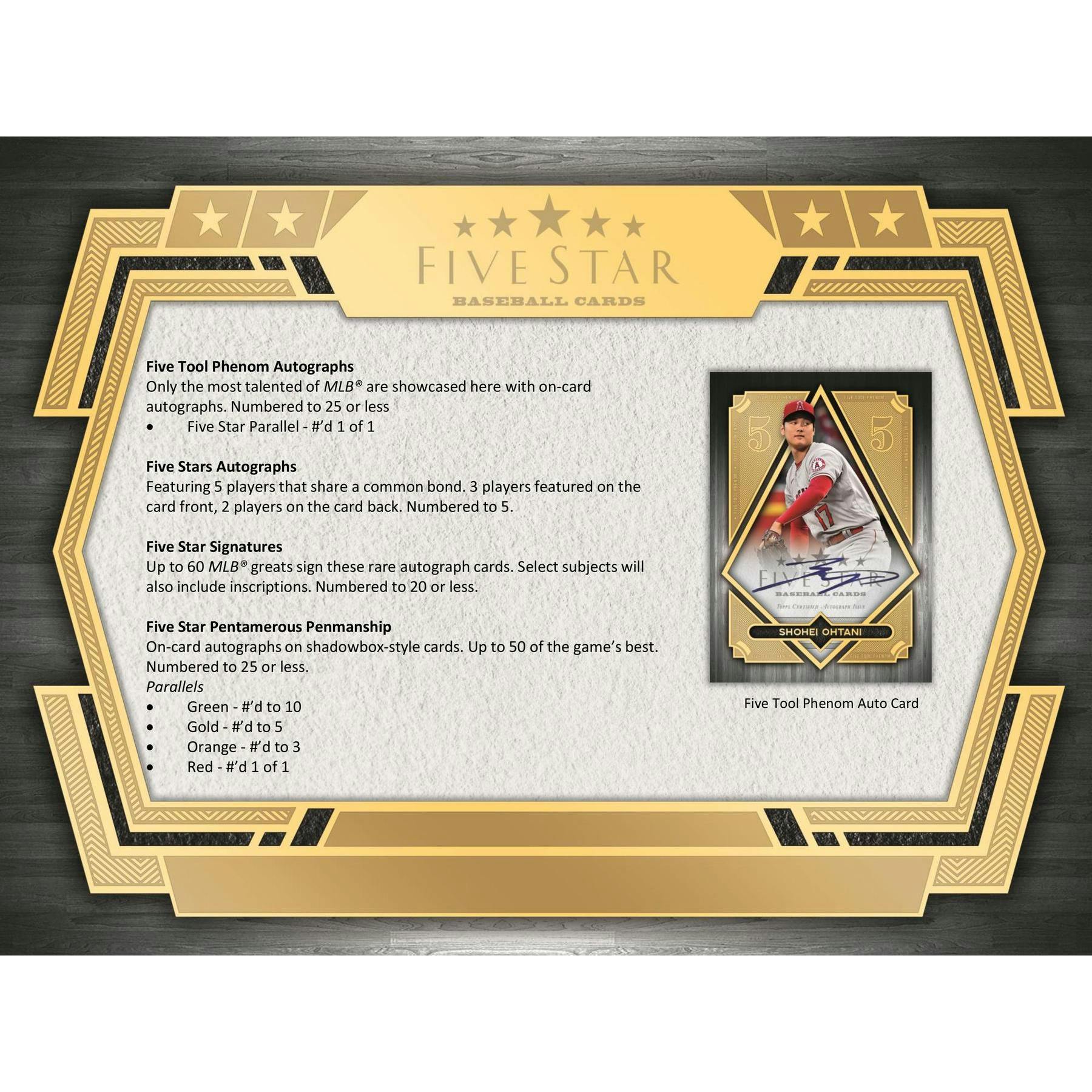 2022 Topps Five Star Baseball Hobby Box