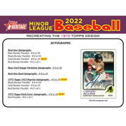 2022 Topps Heritage Minor League Baseball Hobby 12-Box Case