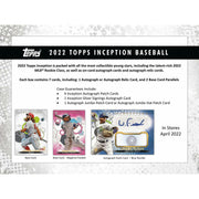 2022 Topps Inception Baseball Hobby 16-Box Case