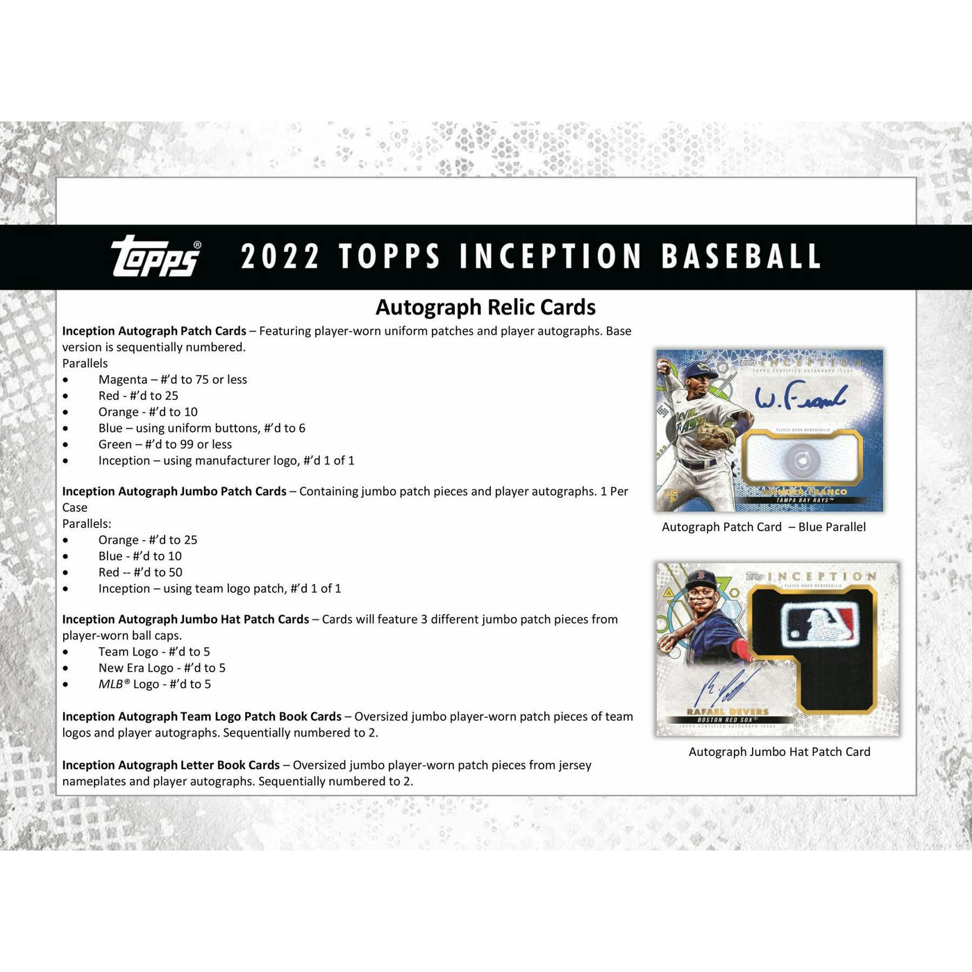 2022 Topps Inception Baseball Hobby 16-Box Case