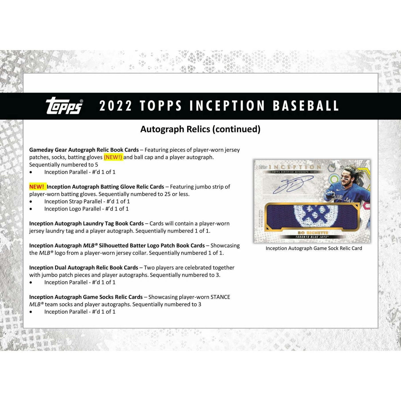 2022 Topps Inception Baseball Hobby Box