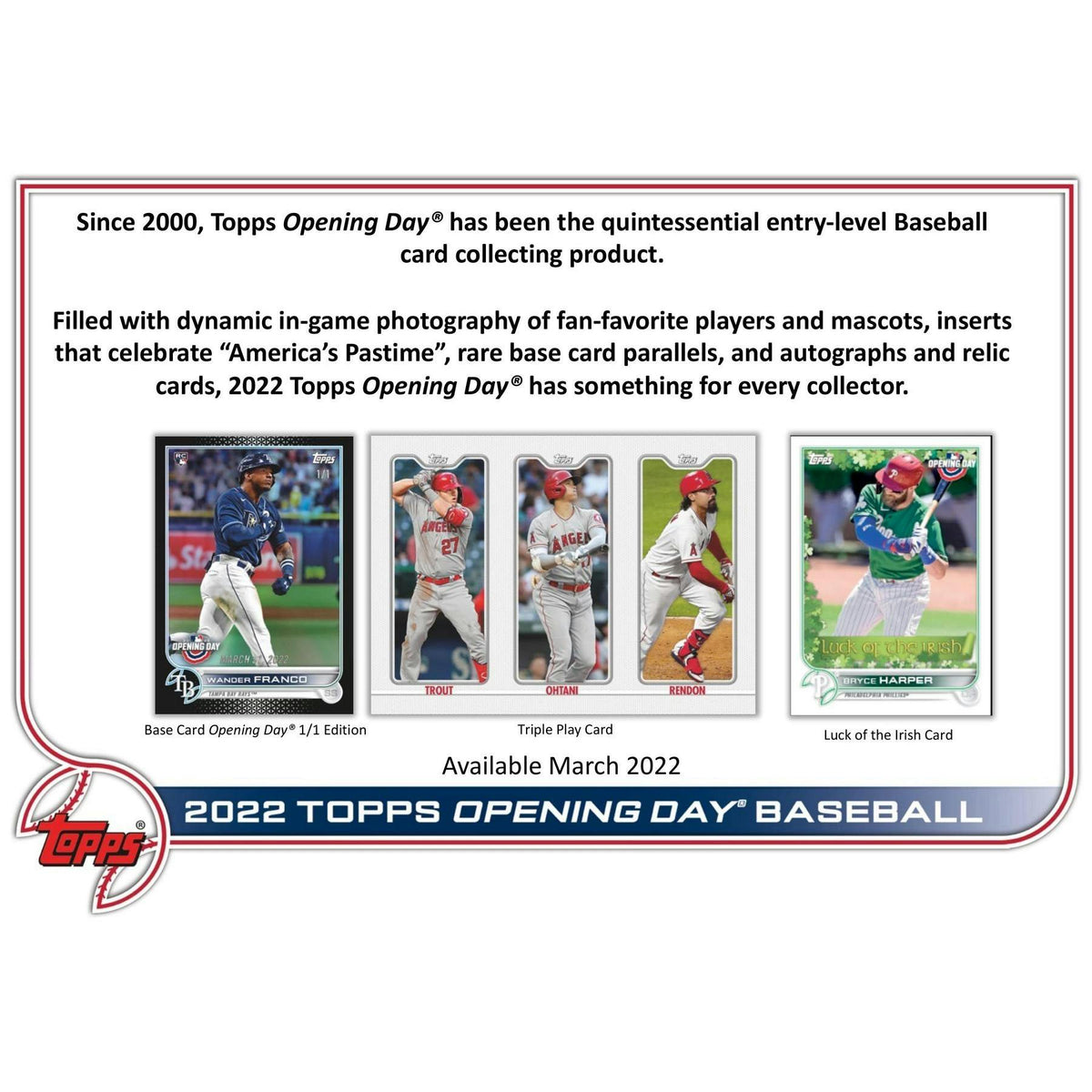 2022 Topps Opening Day Baseball Hobby Box