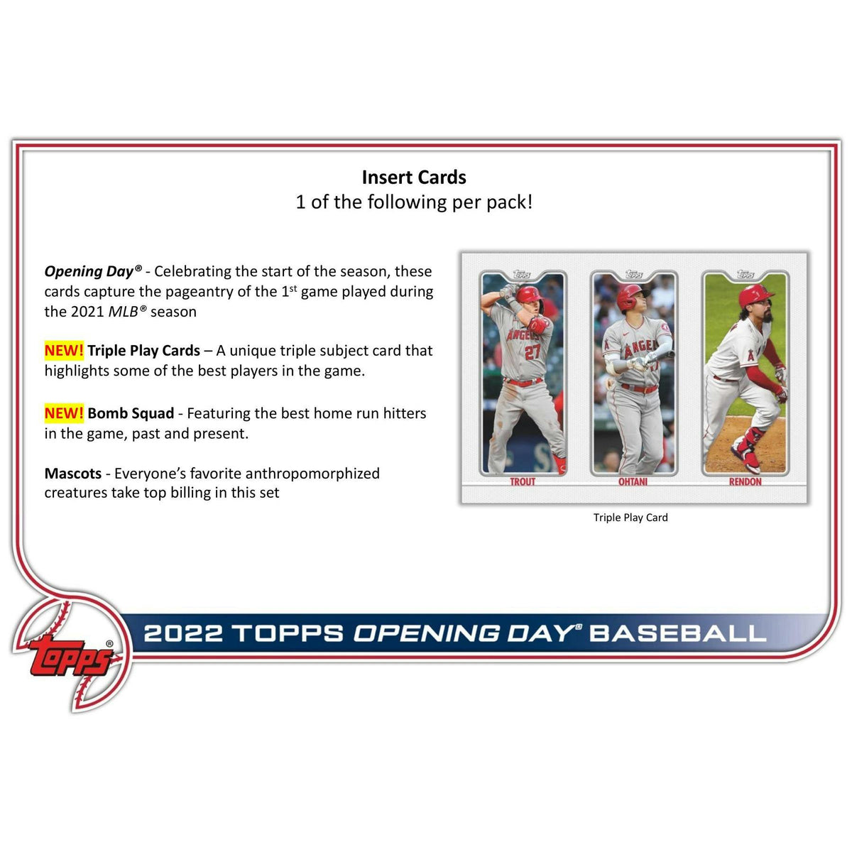 2022 Topps Opening Day Baseball Hobby Box