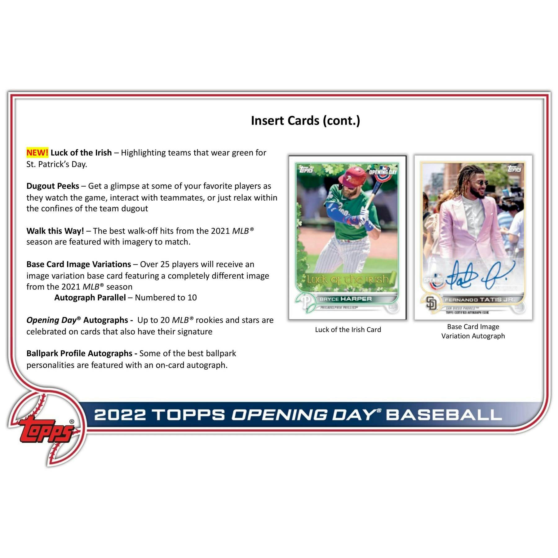 2022 Topps Opening Day Baseball Hobby Box
