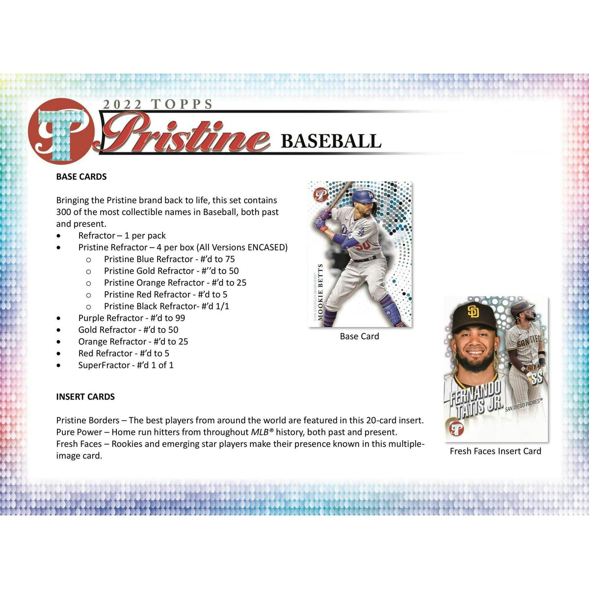 2022 Topps Pristine Baseball Hobby Box (Reed Buy)