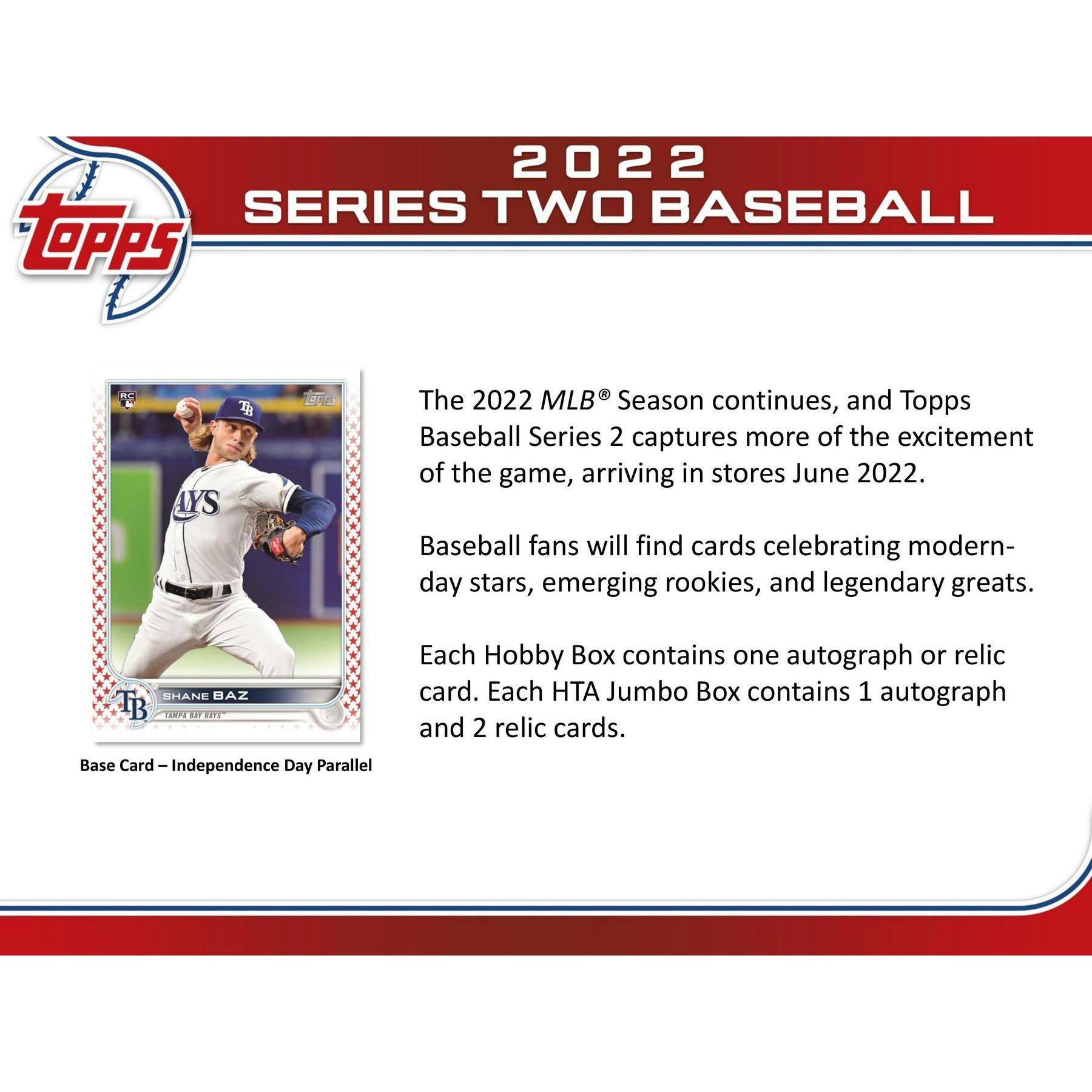 2022 Topps Series 2 Baseball Hobby Box