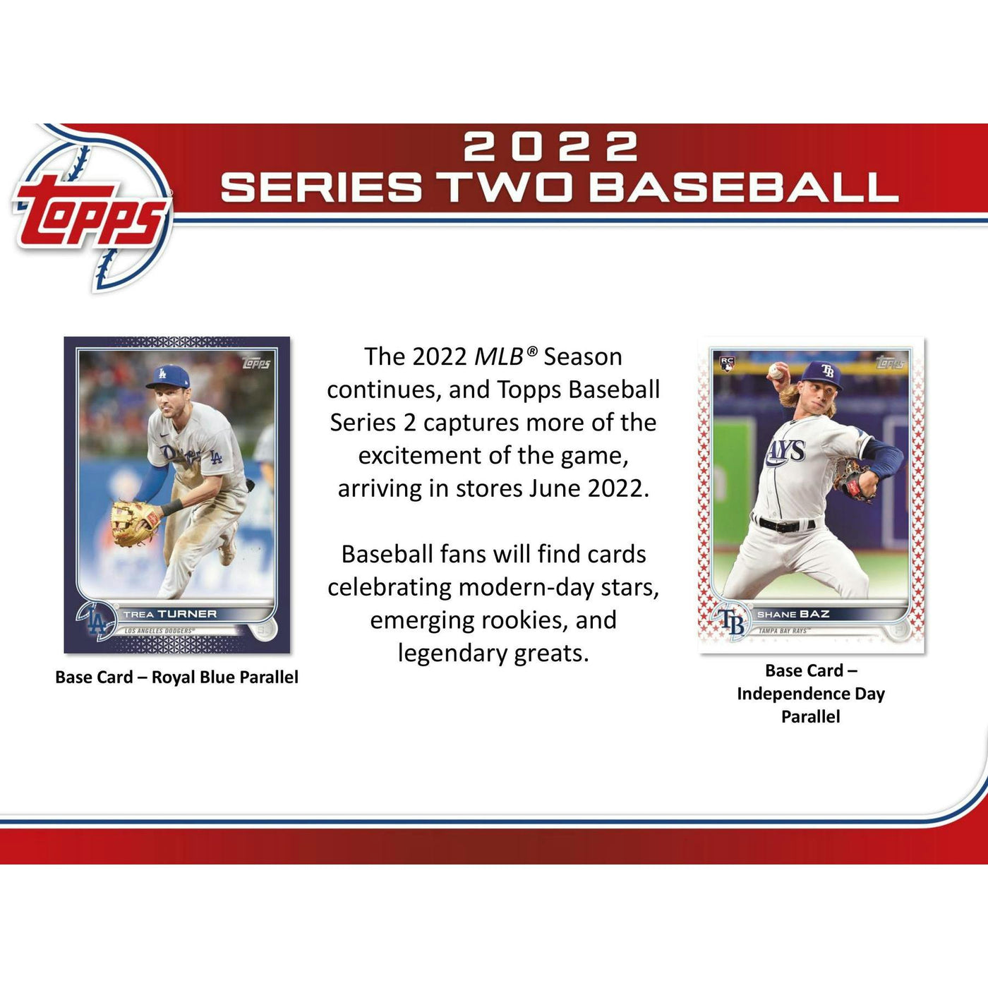 2022 Topps Series 2 Baseball 7-Pack Blaster Box (Commemorative Relic Card!)