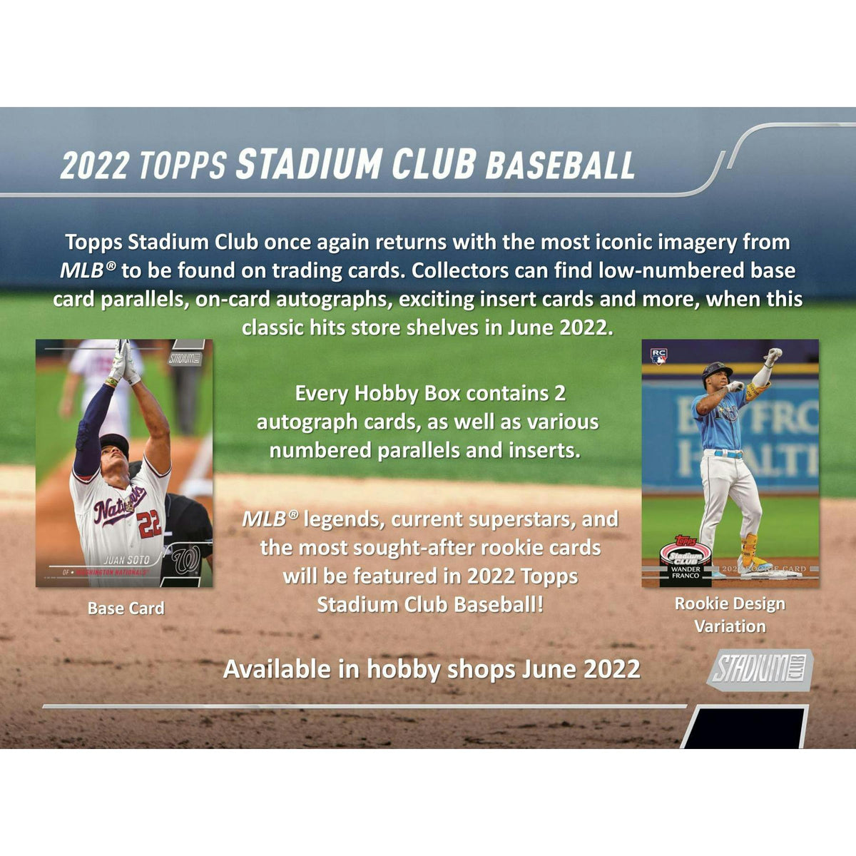 2022 Topps Stadium Club Baseball Hobby Box