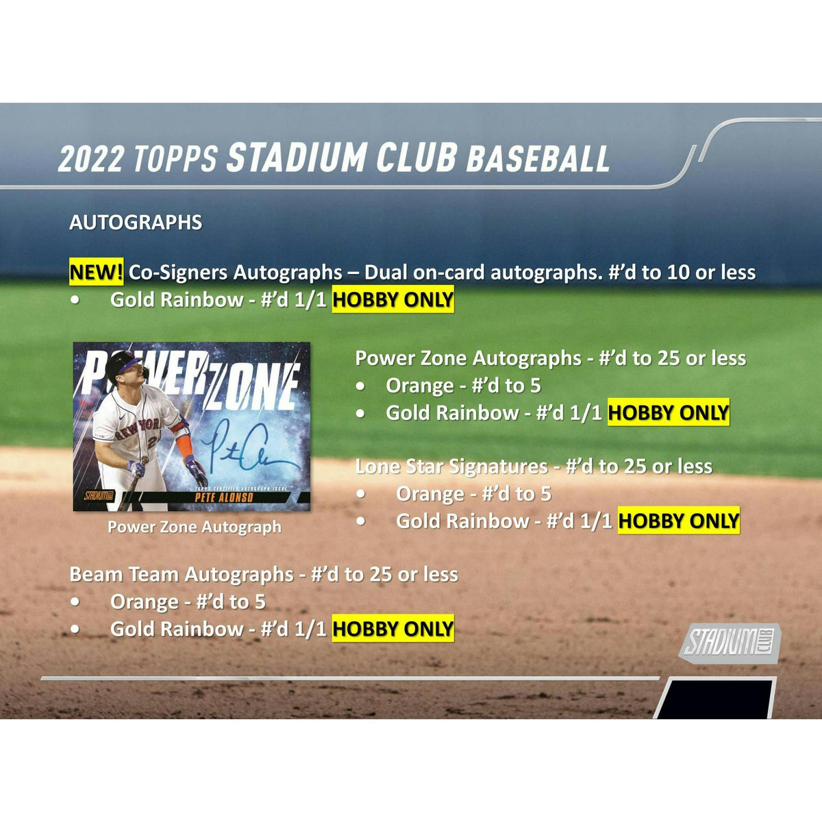 2022 Topps Stadium Club Baseball Hobby Box