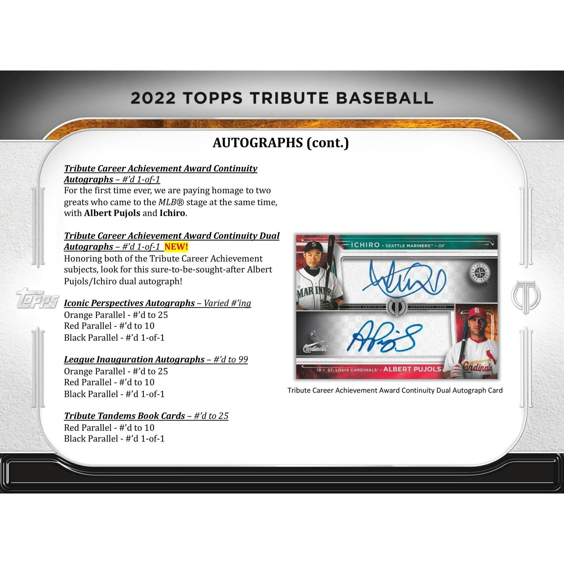 2022 Topps Tribute Baseball Hobby Box