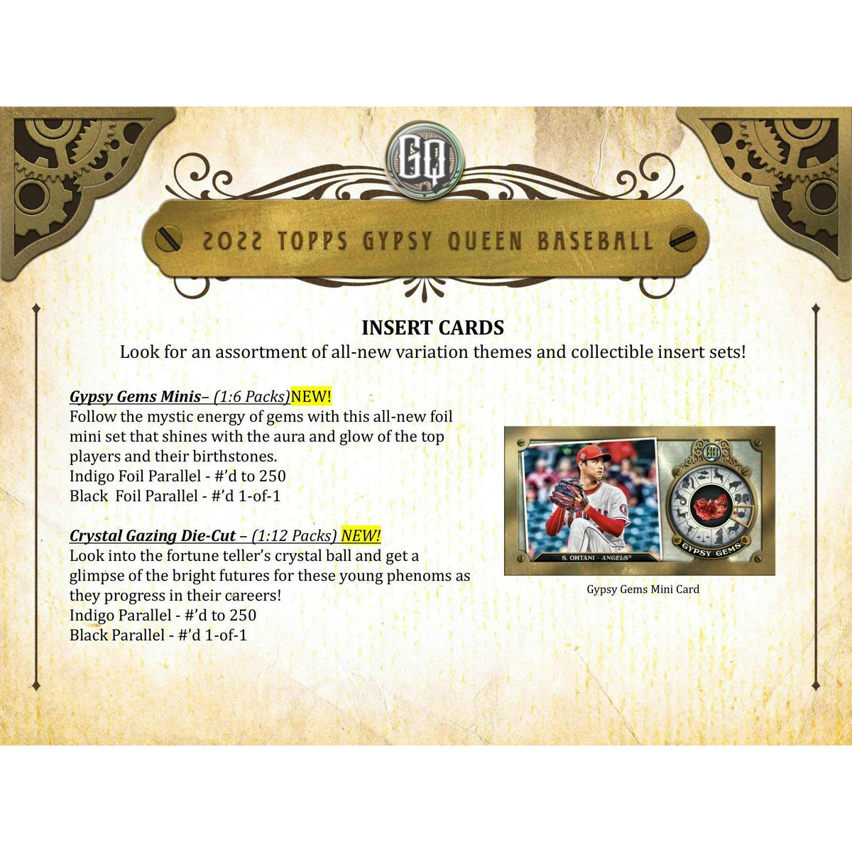 2022 Topps Gypsy Queen Baseball Hobby 10-Box Case