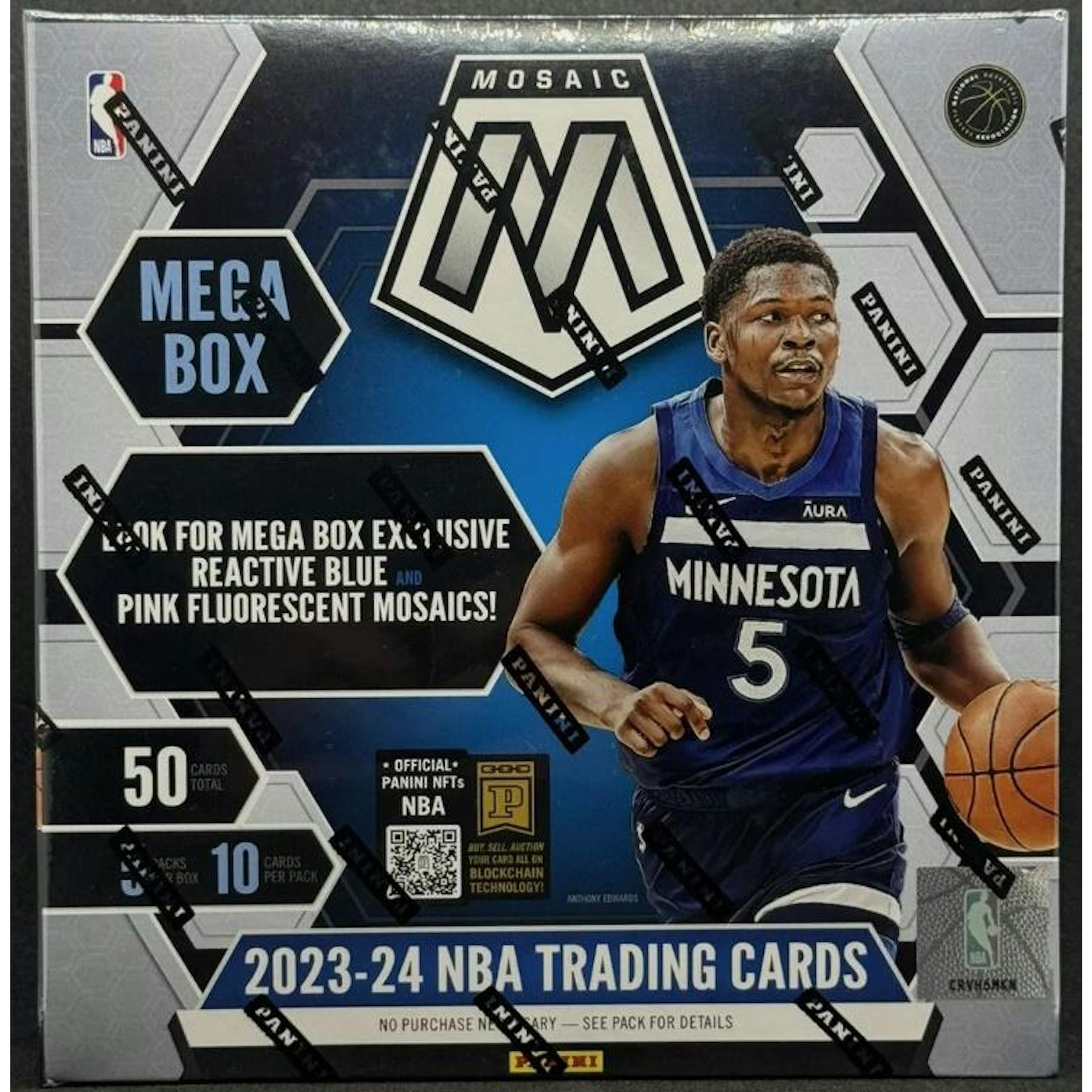 2023/24 Panini Mosaic Basketball Mega Box (Blue & Pink Mosaics!)