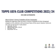 2023/24 Topps UEFA Club Competitions Soccer Hobby Box