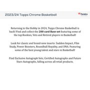 2023/24 Topps Chrome Basketball Hanger Box