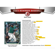2023 Bowman Baseball Hobby Box