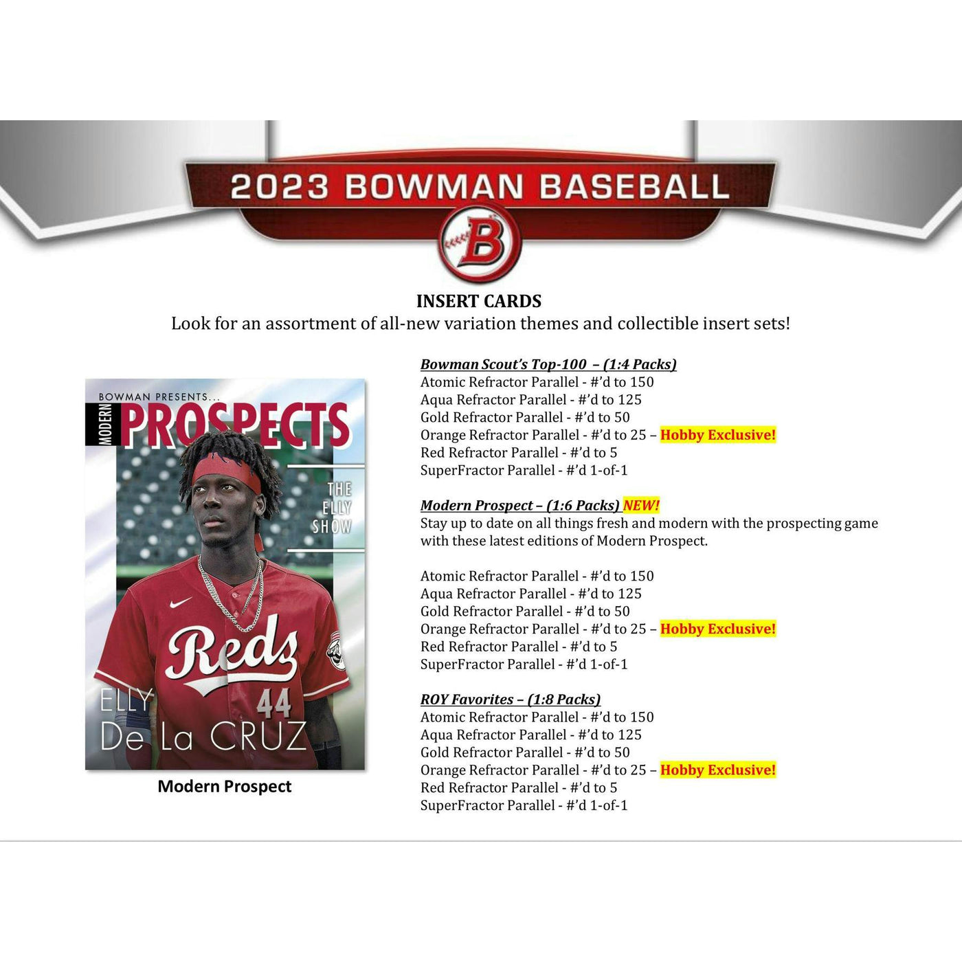2023 Bowman Baseball Hobby 12-Box Case