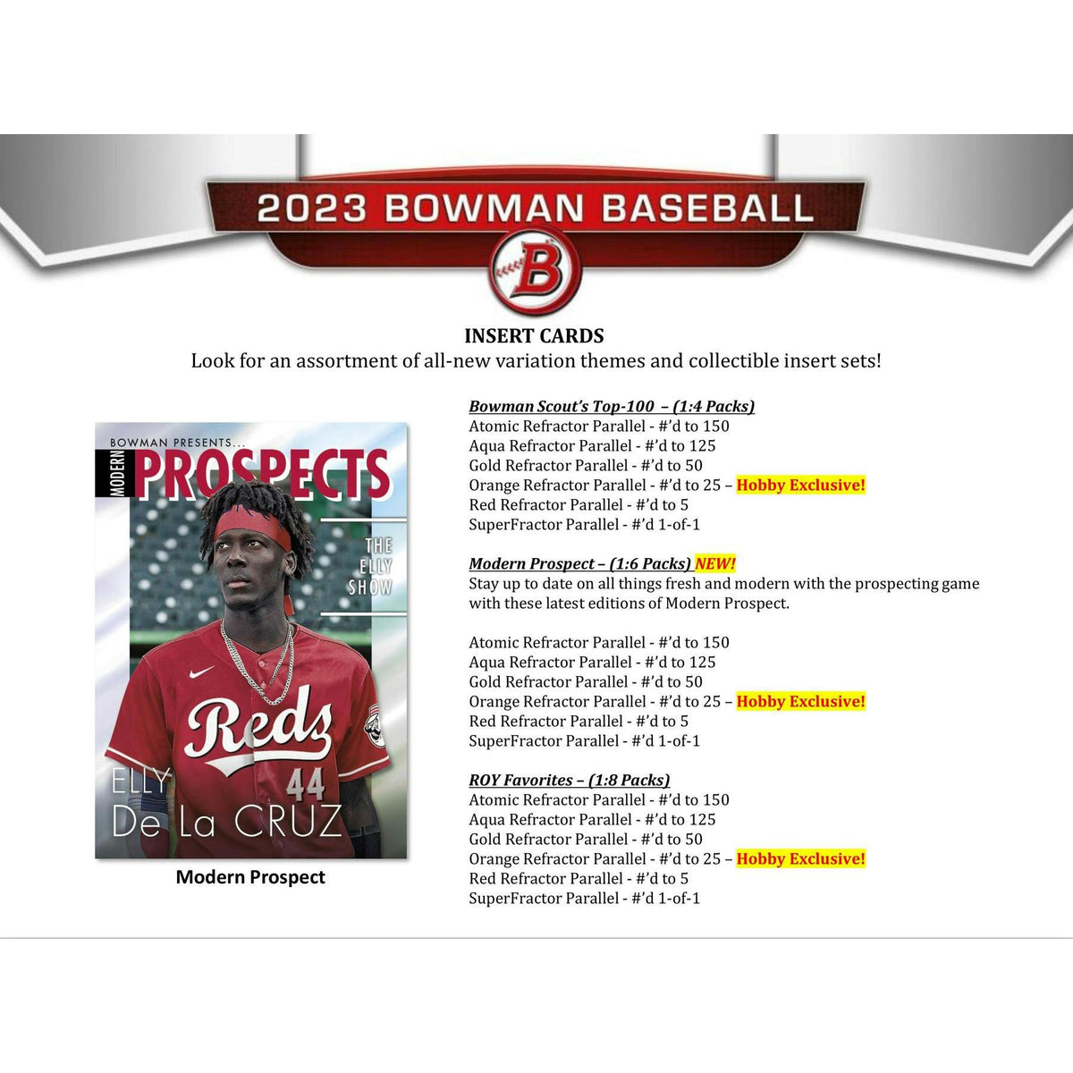 2023 Bowman Baseball Hobby Box