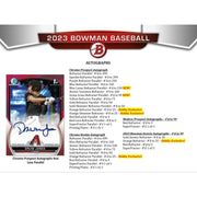 2023 Bowman Baseball Hobby 12-Box Case