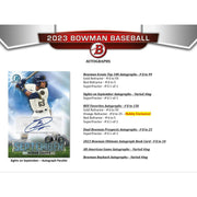 2023 Bowman Baseball Hobby 12-Box Case