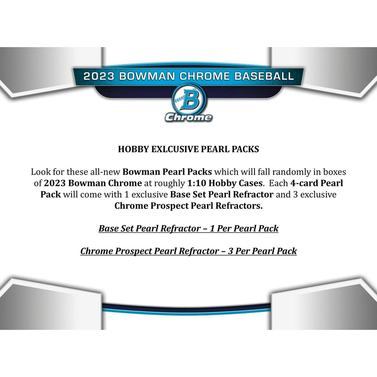 2023 Bowman Chrome Baseball Hobby 12-Box Case