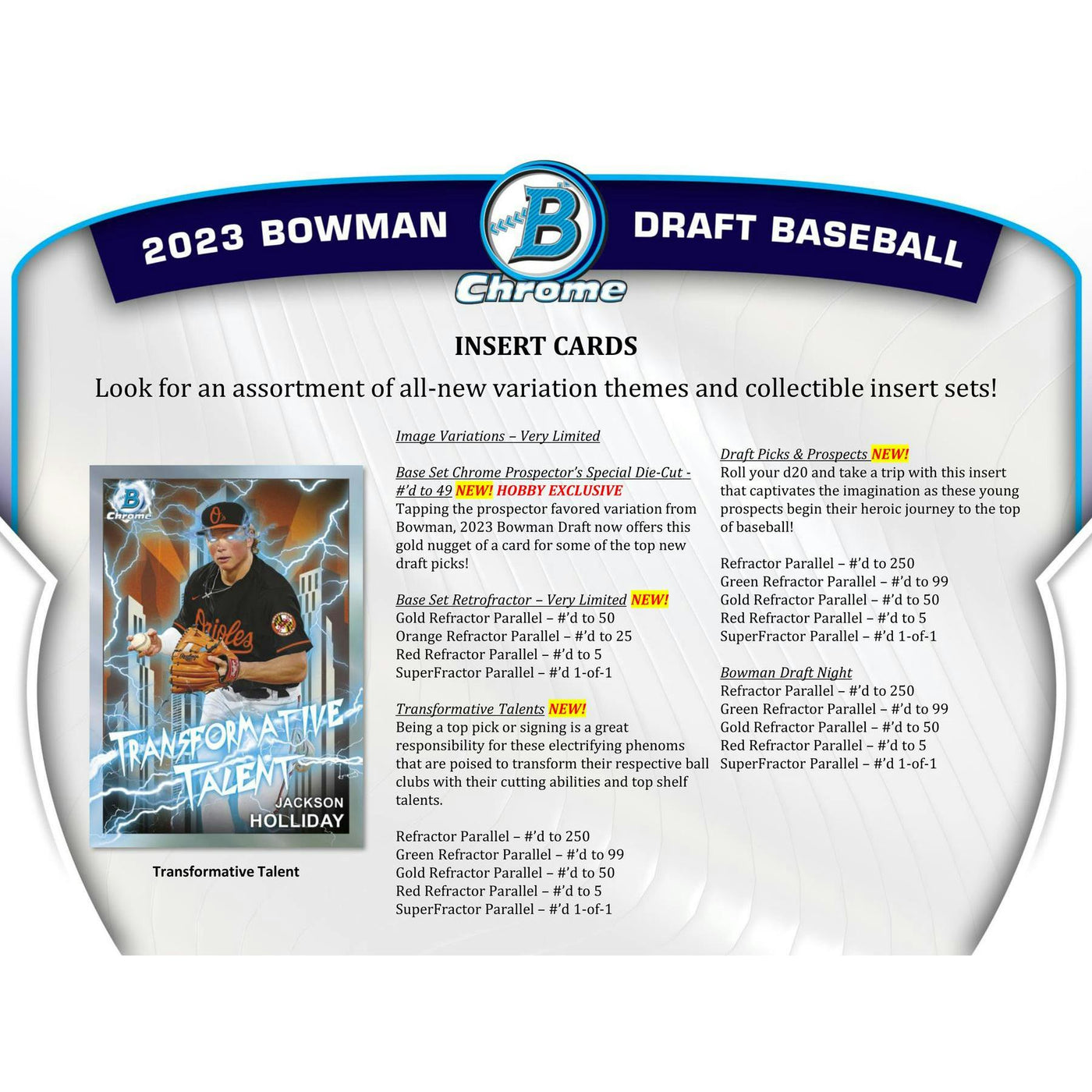 2023 Bowman Draft Baseball Hobby Jumbo Box