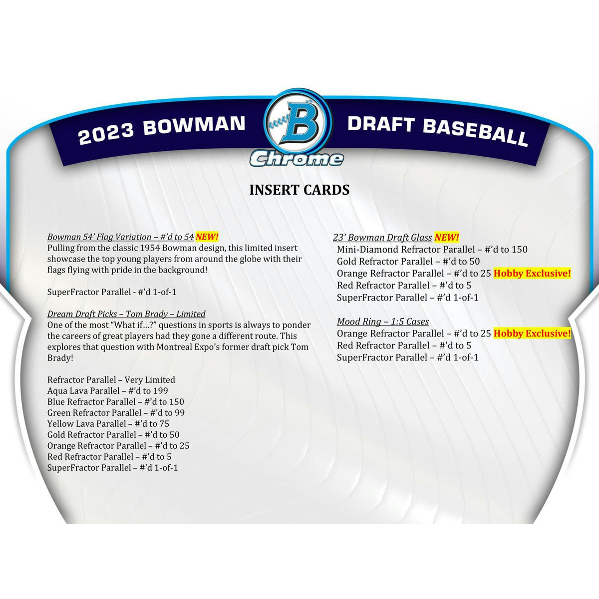 2023 Bowman Draft Baseball Hobby Jumbo Box